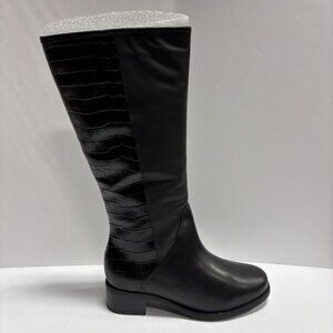 David Tate Women’s Superior Black Knee High Boots, Size 7.5 W
